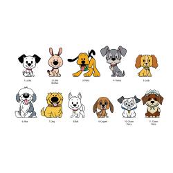 MG85965-3D FOAM BAG CLIP DISNEY DOGS (12)