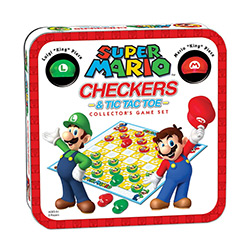 MONCM005191-CHECKERS/TTT SUPER MARIO VS LUIGI (TIN)