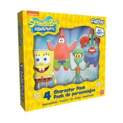 TCGFFSPO4P1-FLEXFIGS SPONGEBOB 4-PACK BOX SET