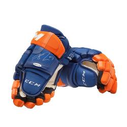UDAHCM86436-C MCDAVID AUTO OILERS BLUEORANGE CCM GLOVES